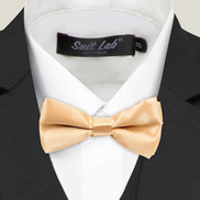 Boys' Bow Tie - Beige Gold
