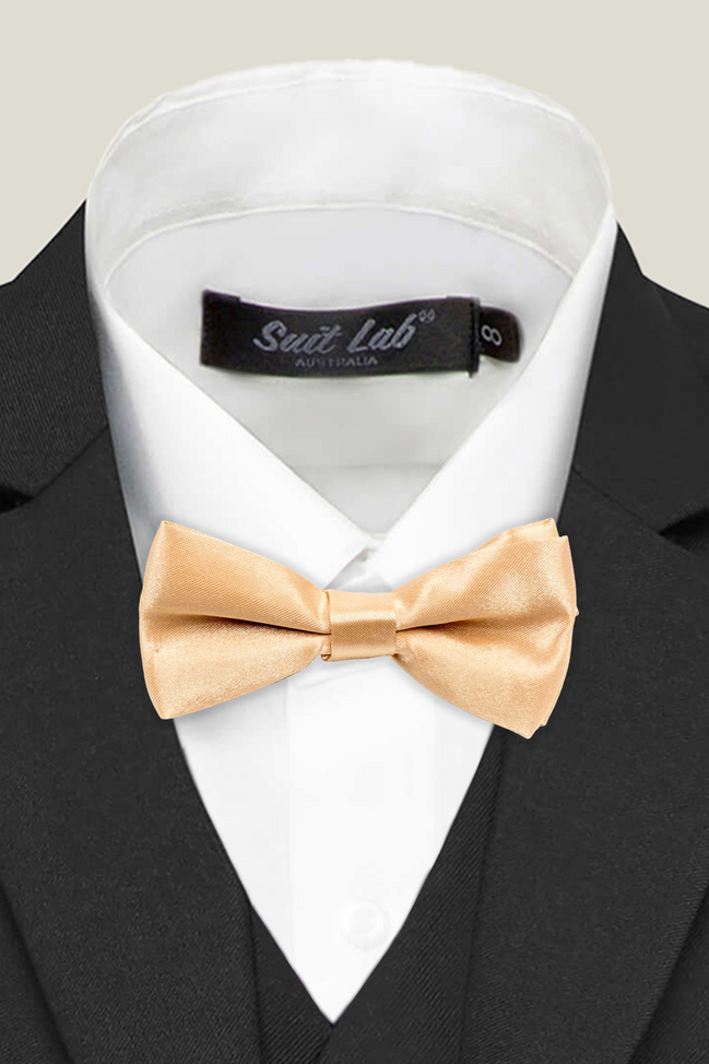 Boys' Bow Tie - Beige Gold