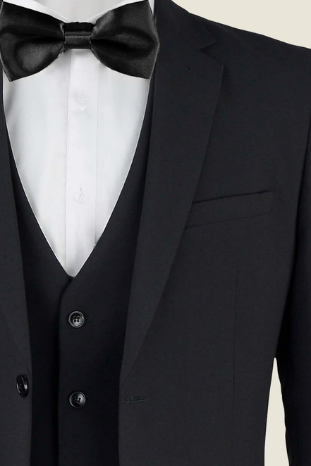 Men's Jet Black Suit