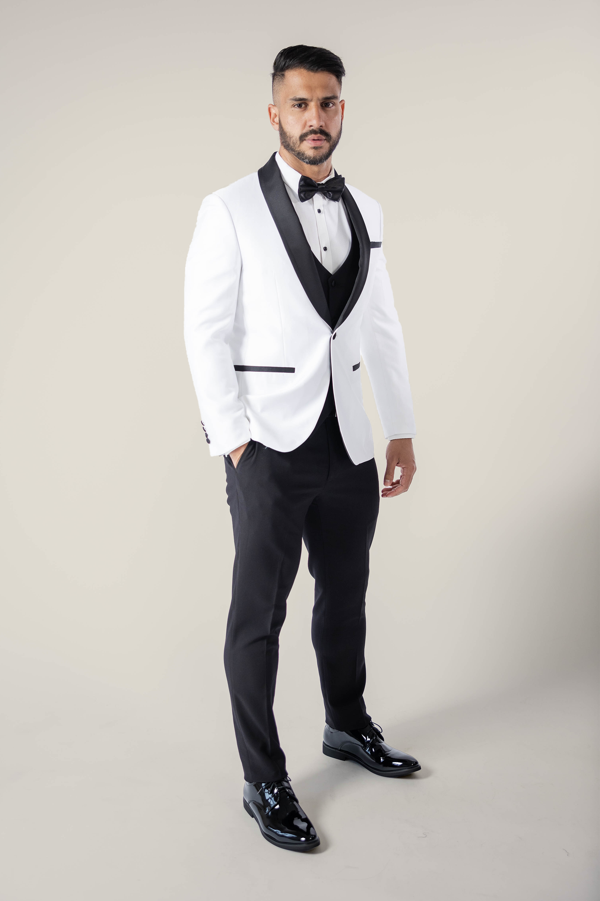 Men's Pearl White Tuxedo