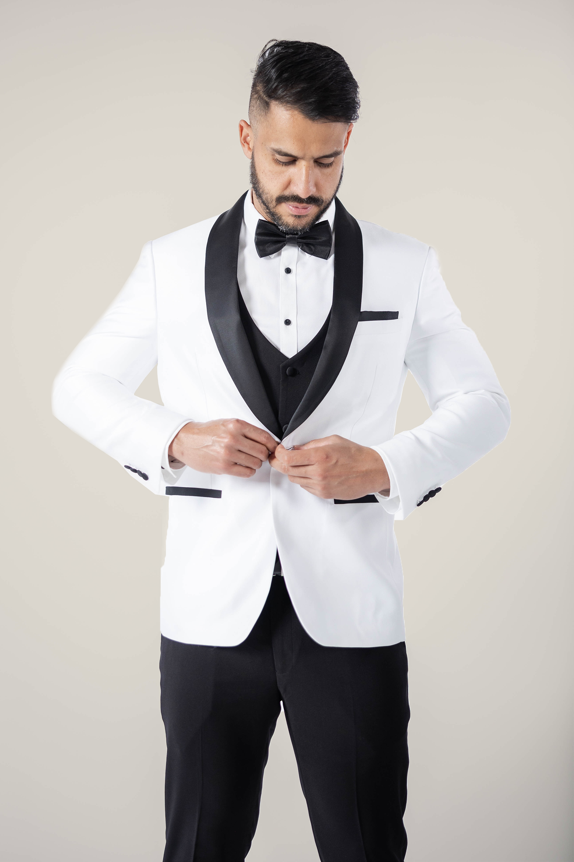 Men's Pearl White Tuxedo