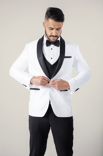 Men's Pearl White Tuxedo