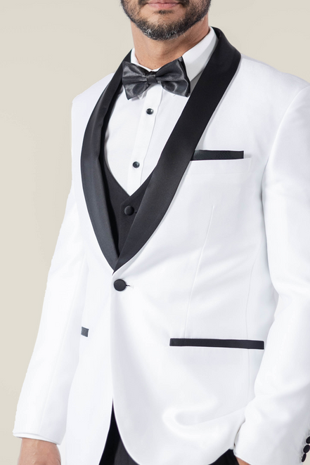 Men's Pearl White Tuxedo