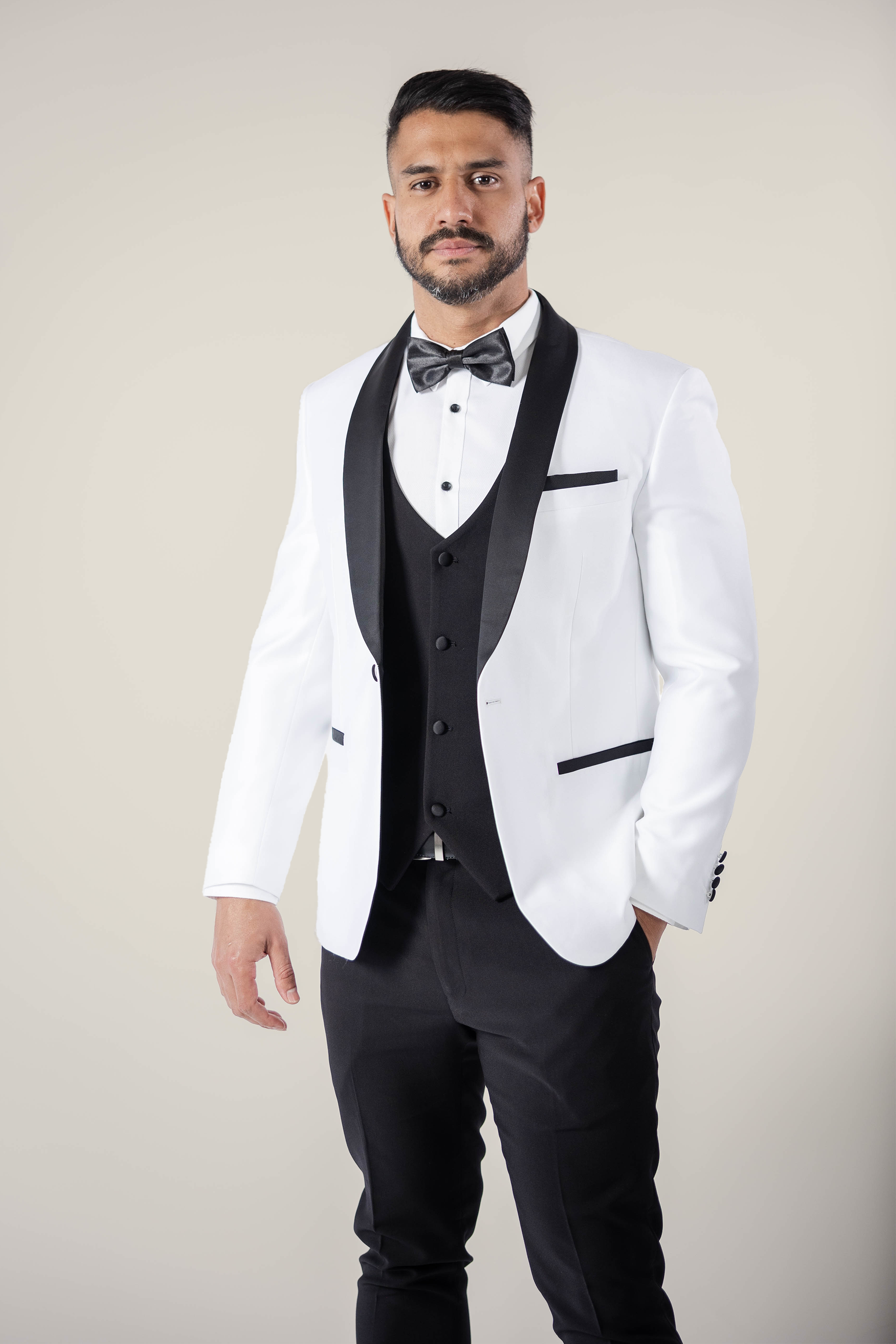 Men's Pearl White Tuxedo