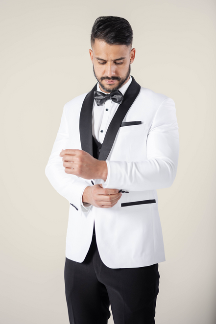 Men's Pearl White Tuxedo
