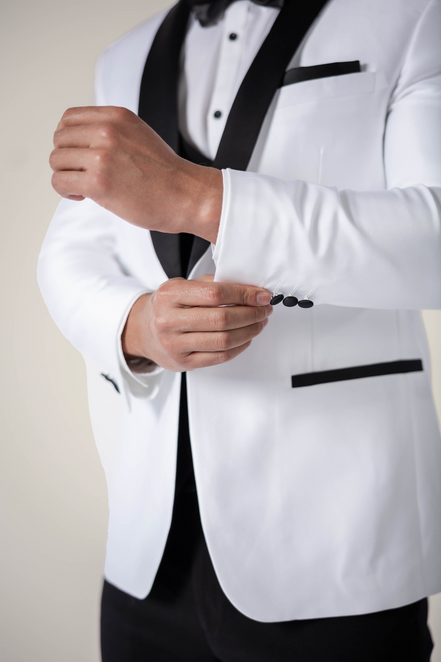 Men's Pearl White Tuxedo