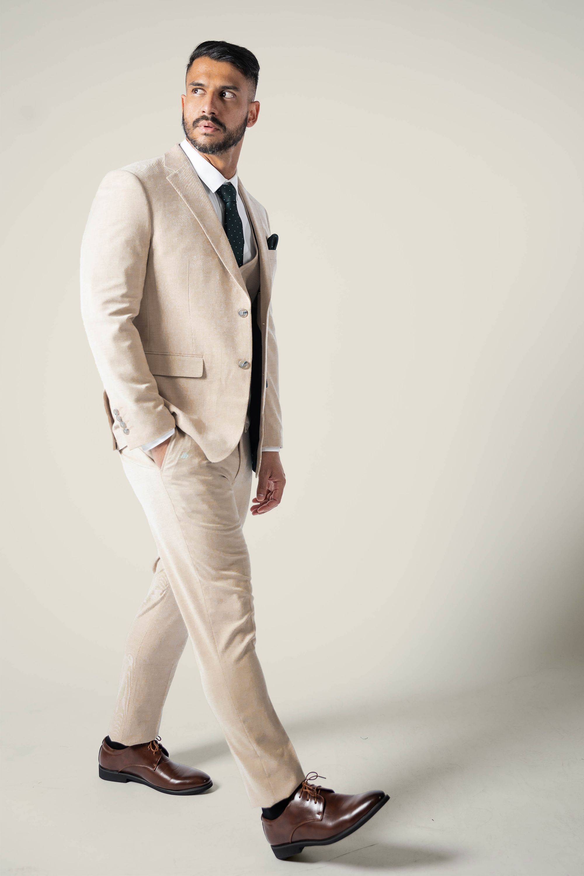 Men's Coastal Beige Suit