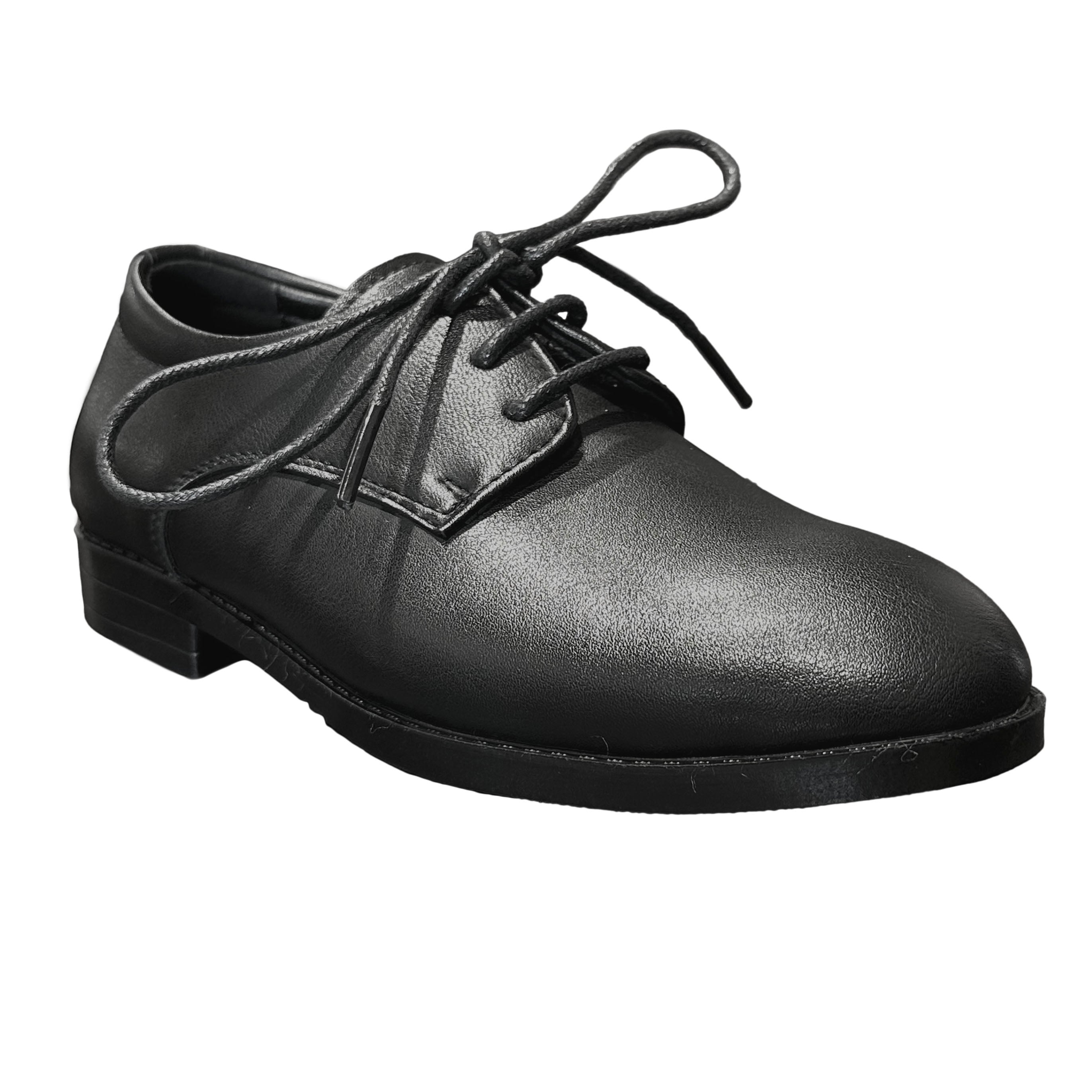 Boys' Matte Black Shoes - AK2