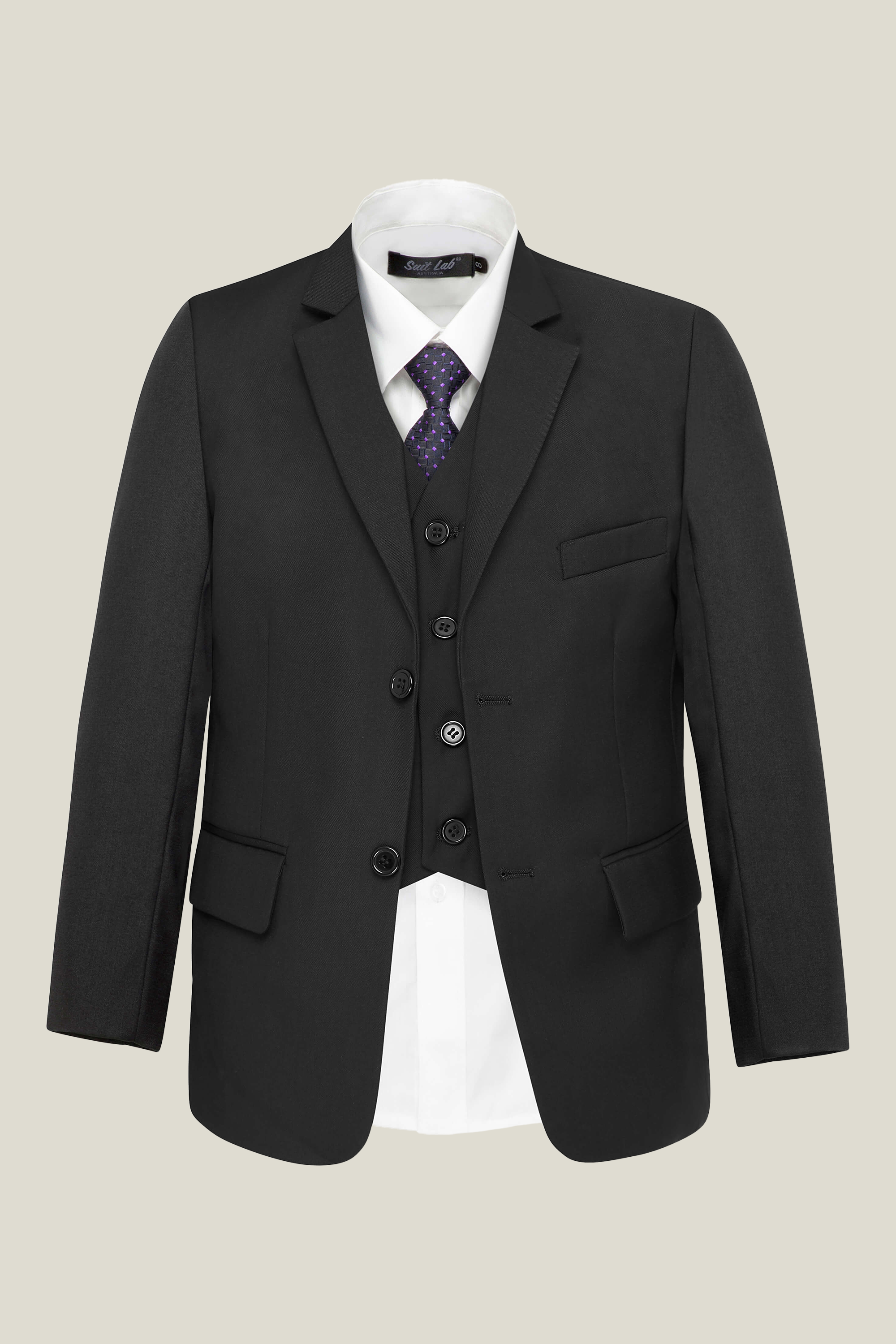 Boys' Jet Black Suit