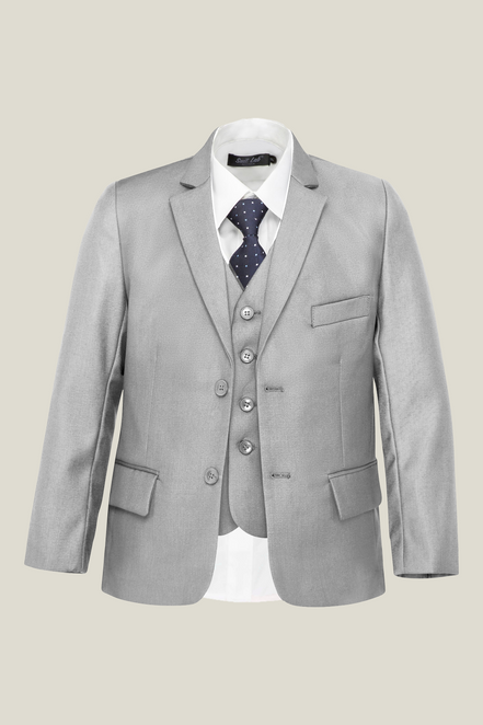 Boys' Bone Grey Suit
