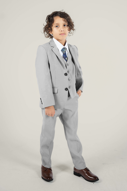 Boys' Bone Grey Suit