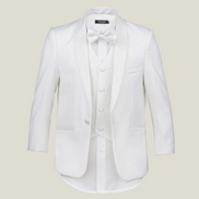 Boys' Paisley Off White Tuxedo