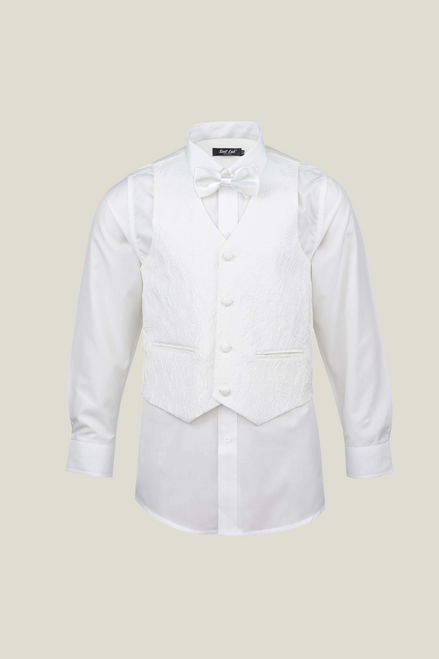 Boys' Paisley Off White Tuxedo