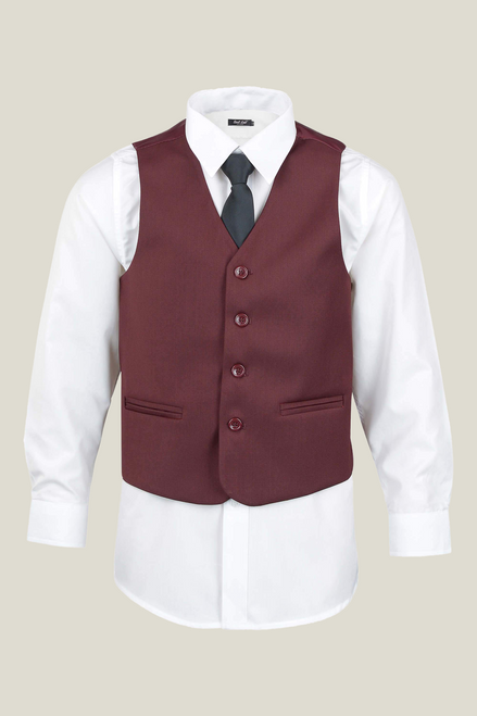 Boys' Crimson Burgundy Tuxedo