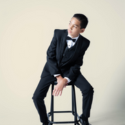 Boys' Paisley Black Tuxedo