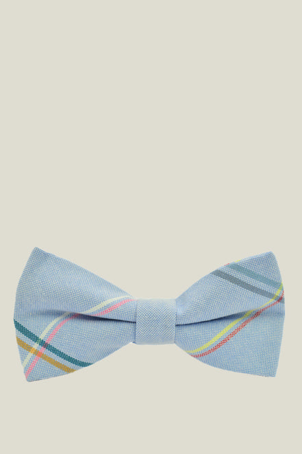 Boys' Bow Tie - Sky Blue Checkered