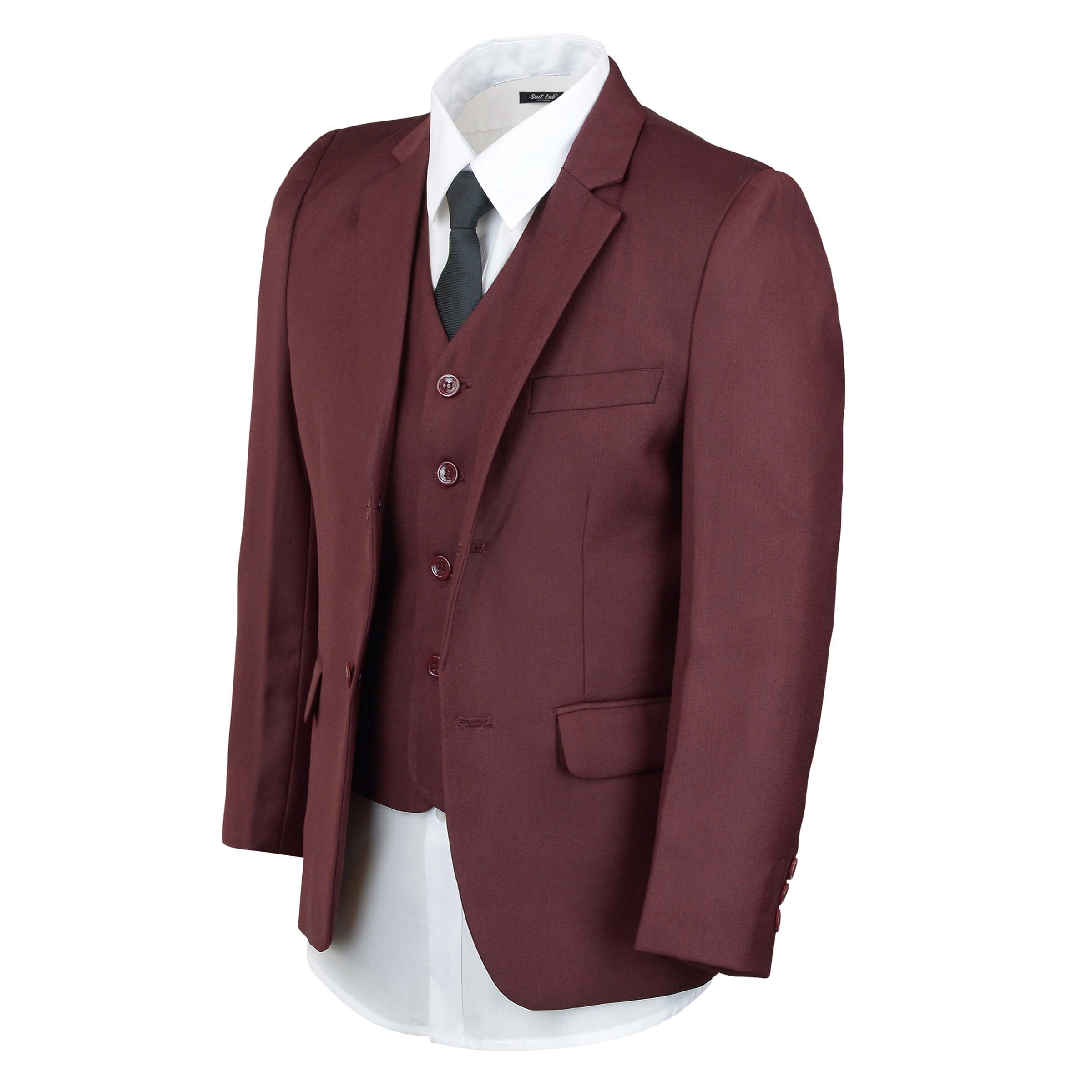 Boys' Crimson Burgundy Suit