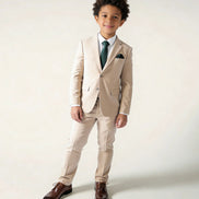 Boys' Coastal Beige Suit
