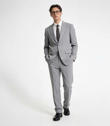 Grey Peak Lapel Suit