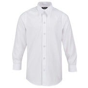 Boys' White Formal Shirt Textured with White Buttons