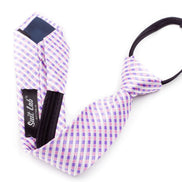 Boys' Tie - Purple Mutli Checks