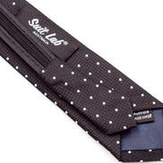 Boys' Tie - Black Polka Dot