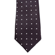 Boys' Tie - Black Polka Dot