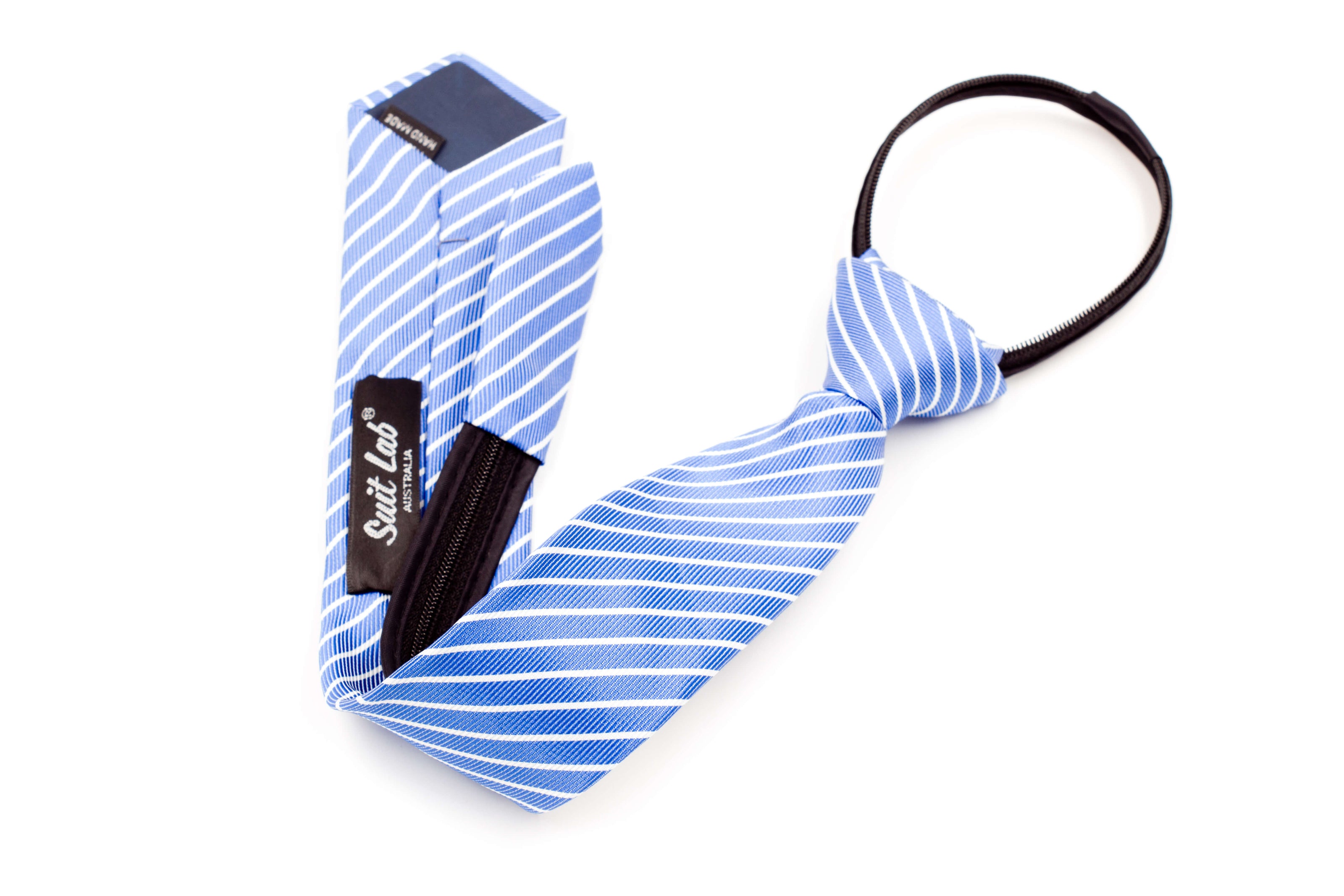 Boys' Tie - Sky Blue Stripes
