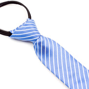 Boys' Tie - Sky Blue Stripes
