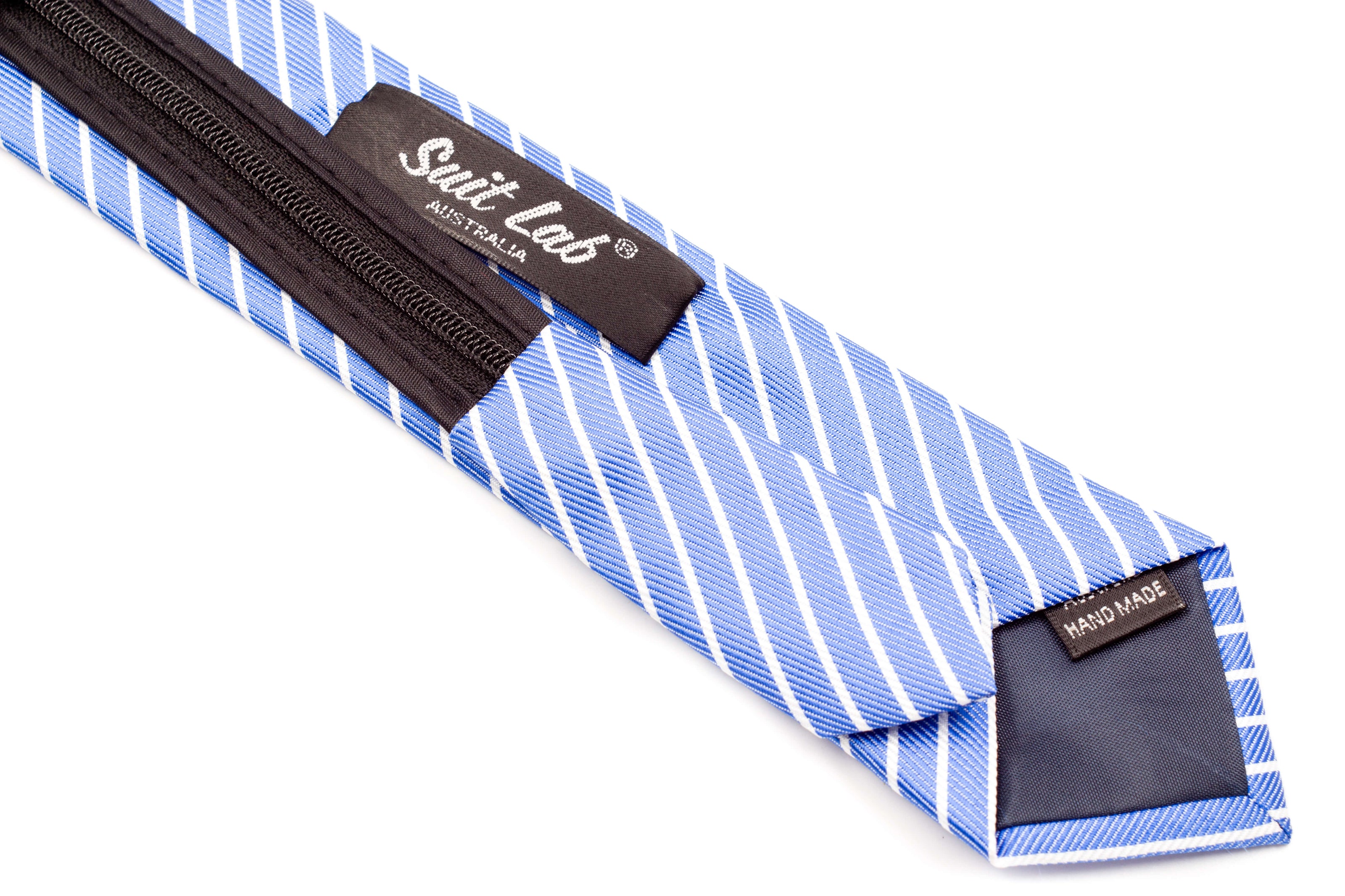 Boys' Tie - Sky Blue Stripes
