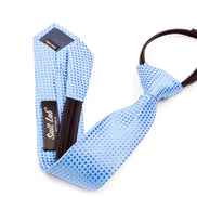 Boys' Tie - Baby Blue Checkered