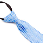 Boys' Tie - Baby Blue Checkered