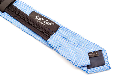 Boys' Tie - Baby Blue Checkered