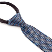 Boys' Tie - Black and Blue Checks
