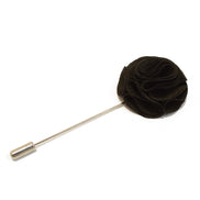 Blossom Lapel Pin - Black - Suit Lab