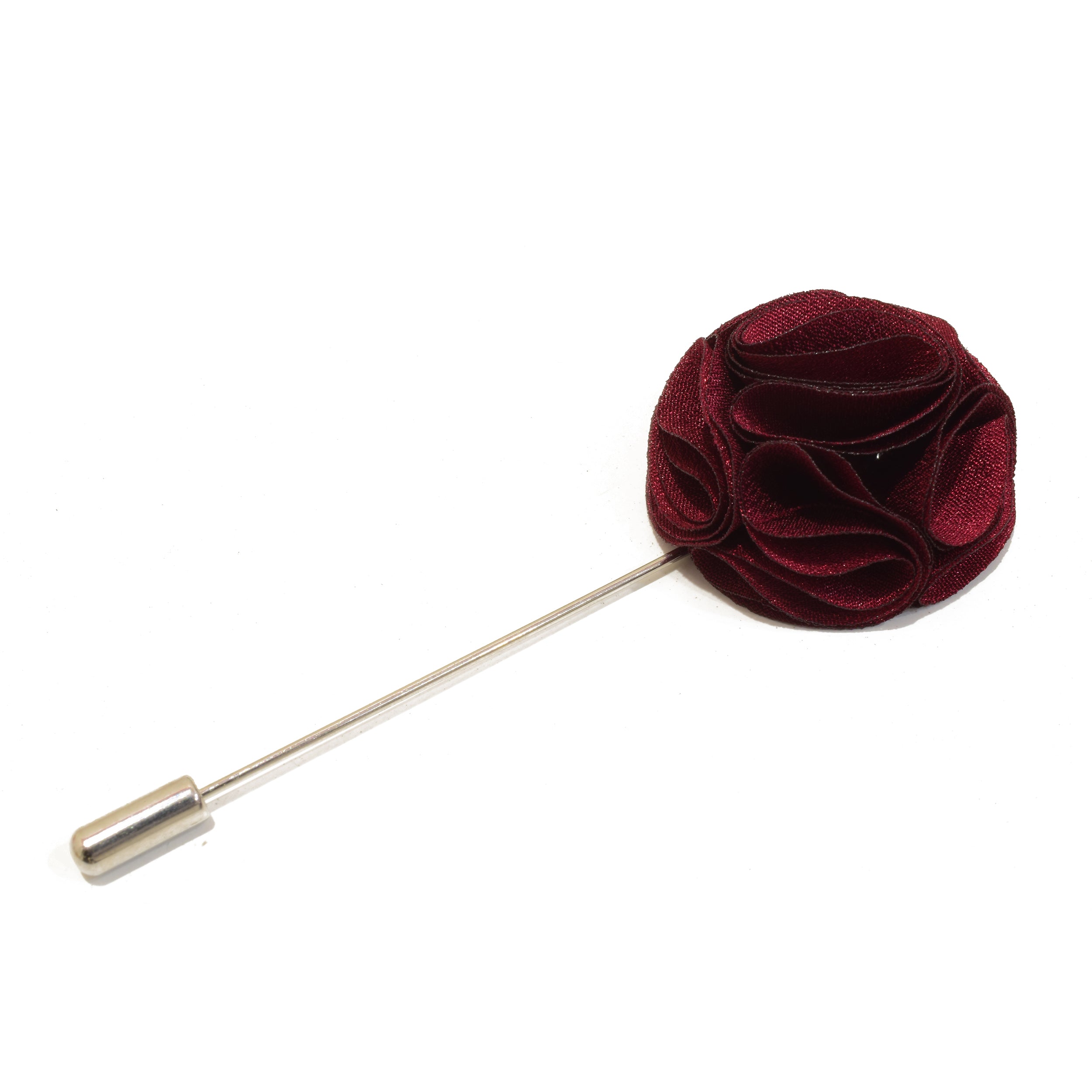 Blossom Lapel Pin - Burgundy