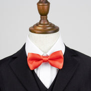 Boys Bow Tie - Bright Orange Red - Suit Lab