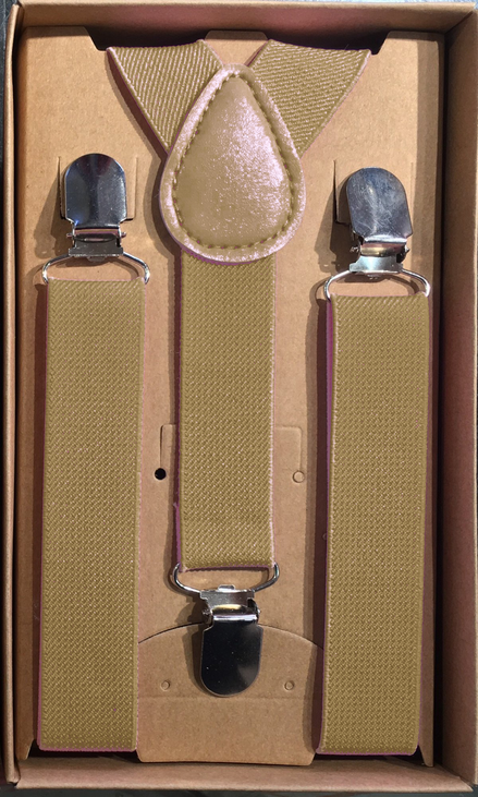 Boys' Suspenders - Beige