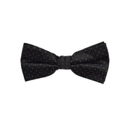 Matching Bow Tie - Black Micro Polkadot