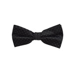 Matching Bow Tie - Black Micro Polkadot