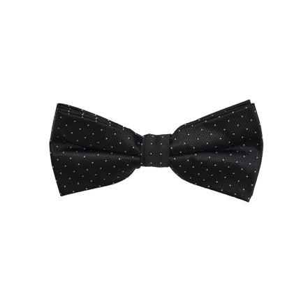 Matching Bow Tie - Black Micro Polkadot