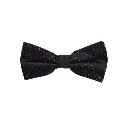 Matching Bow Tie - Black Micro Polkadot
