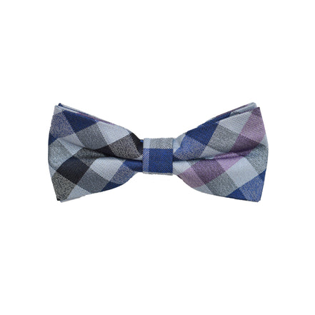 Matching Bow Tie - Pink Multi Checkered