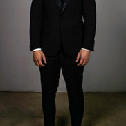 Men's Paisley Black Tuxedo