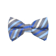 Matching Bow Tie - Blue Multi Stripes