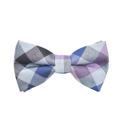 Matching Bow Tie - Pink Multi Checkered
