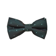 Matching Bow Tie - Emerald Green Micro Polkadot