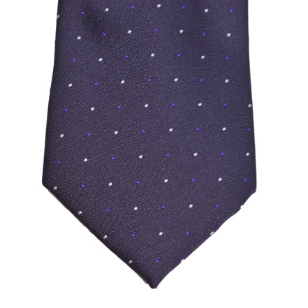 Men's Neck Tie - Purple Micro Polkadot