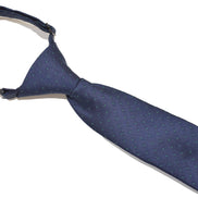 Boys' Tie - Navy Green Micro Polkadot
