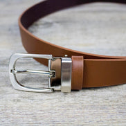 Baby / Boys Leather Belts - Brown Clasp Buckle - Suit Lab